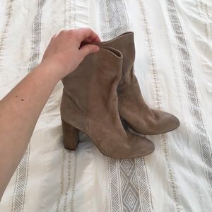Free people tan booties size 41